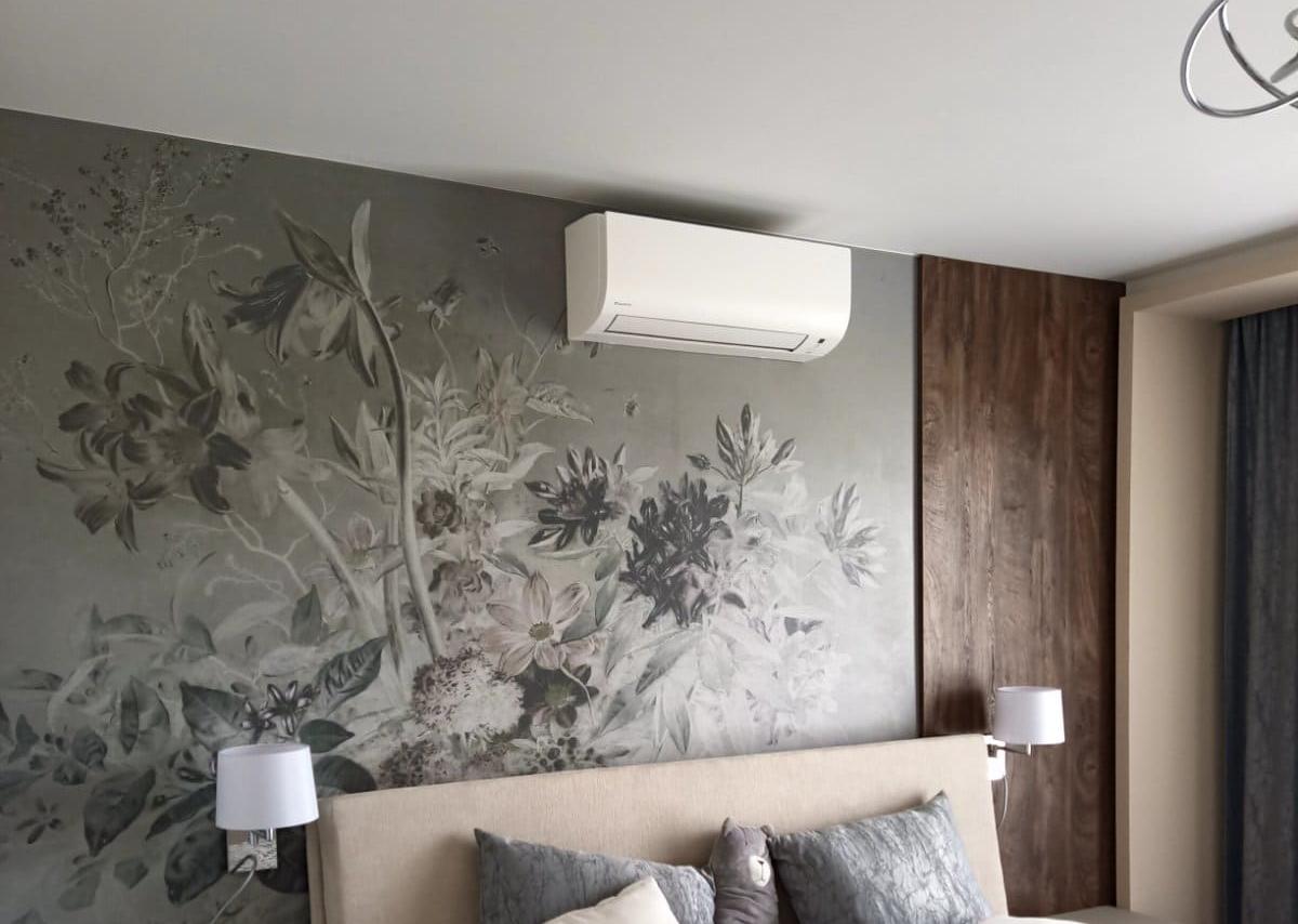 Nástenná klimatizácia Daikin v spálni